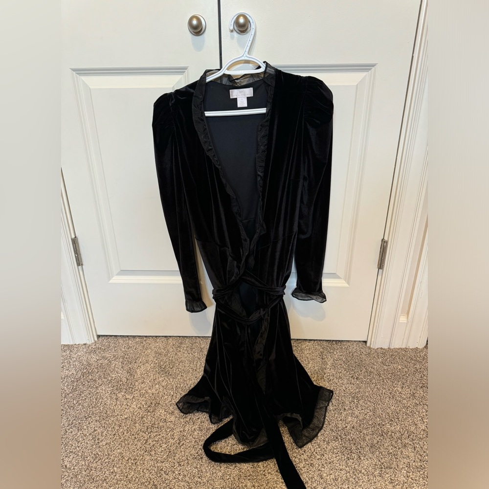 Rachel Parcell Black Velvet Dress, Size XSmall